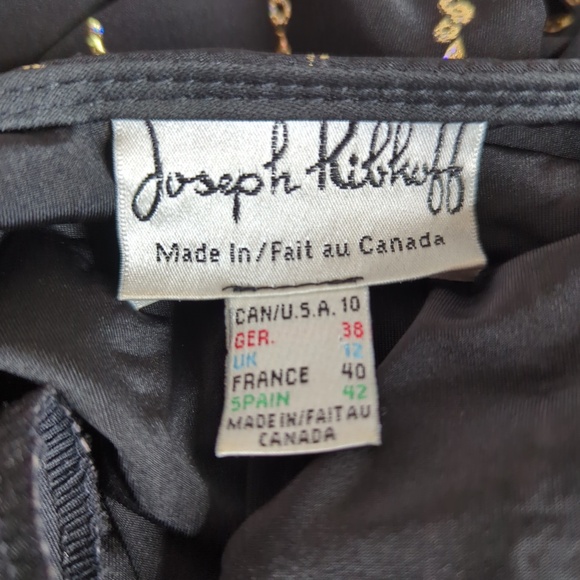 Joseph Ribkoff Black Gold Beaded Blazer Jacket - Picture 7 of 14